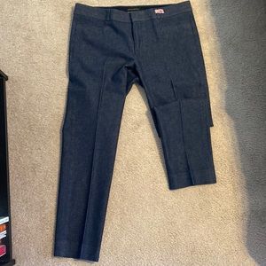 EEEUC Banana Republic Blue Pattern Sloan Pant